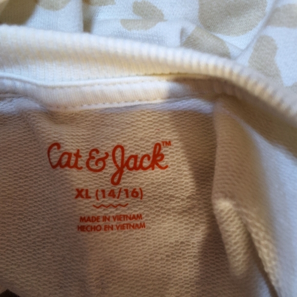 NWT CAT & JACK GIRLS PRINTED FRENCH TERRY PULLOVER SWEAT SHIRT - Picture 8 of 12